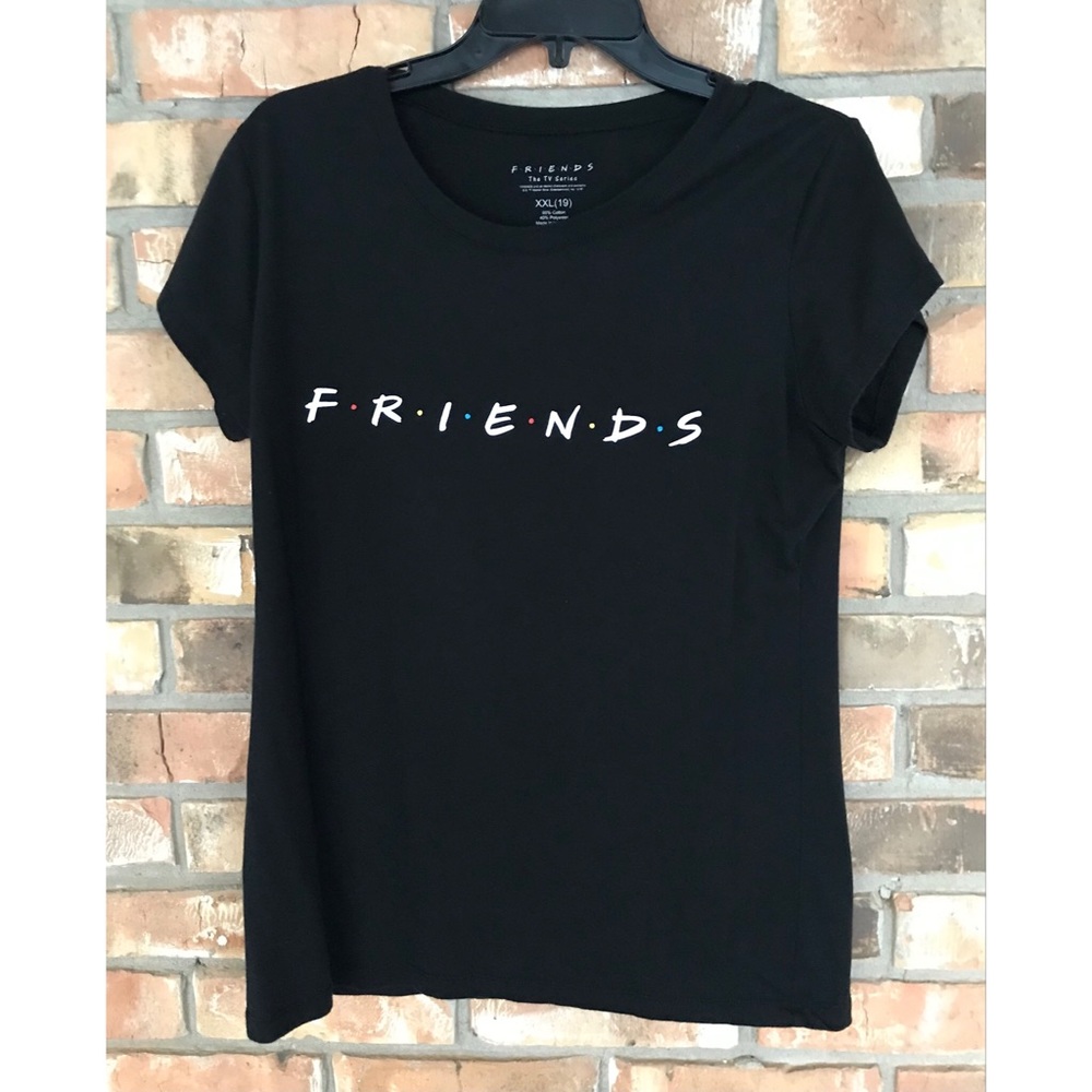 FRIENDS TV Series Women’s Short Sleeve Black Tee XXL (19)